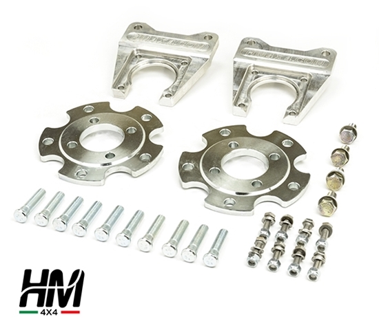 Samurai and Sj rear disc brake mounting kit with ergal plates - HM4X4