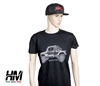 T-shirt uomo nera - grafica Suzuki Samurai