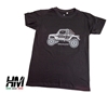 T-shirt uomo nera - grafica Suzuki Samurai