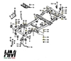 Immagine di Kit supporti in gomma scocca Suzuki Samurai ed SJ