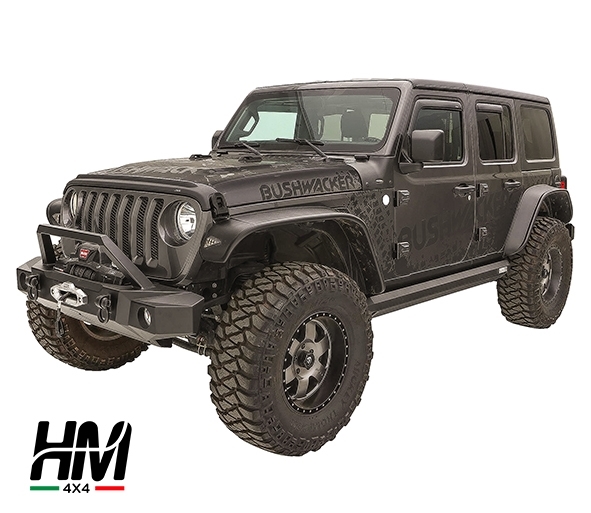 Bushwacker flat style fender flare set Jeep Wrangler JL - HM4X4