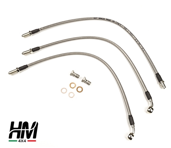 Coated stainless steel braided brake lines Suzuki Samurai and Sj spa