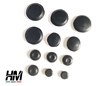 Rubber Floor Roll Bar Hole Caps Plugs Kit For Suzuki Jimny & Samurai - Black
