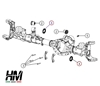 Jeep seal axle drive shaft M210 axle