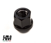 Black zinc-plated open wheel nut for Suzuki