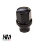 Jeep Wrangler JK 1/2" black closed end lug nut with collar