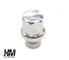 Jeep Wrangler JK 1/2" white closed end lug nut with collar